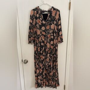 Spartina 449 Silk Floral Maxi Dress XXL